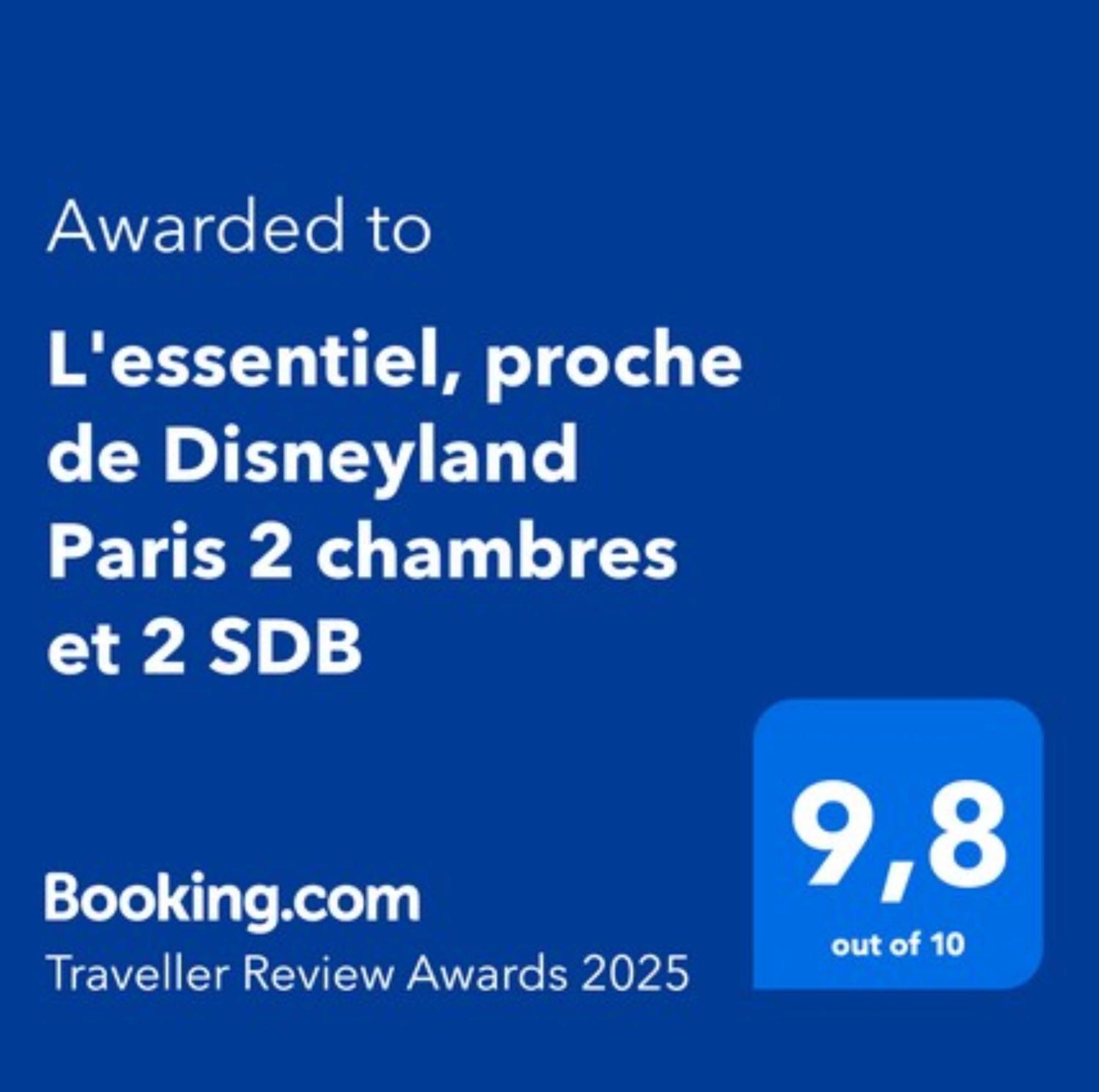 L'Essentiel, Proche De Disneyland Paris 2 Chambres Et 2 Sdb Chessy  Eksteriør bilde